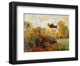 The Artist's Garden in Argenteuil-Claude Monet-Framed Art Print