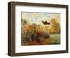 The Artist's Garden in Argenteuil-Claude Monet-Framed Art Print