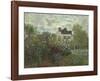 The Artist's Garden in Argenteuil-Claude Monet-Framed Premium Giclee Print