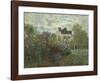The Artist's Garden in Argenteuil-Claude Monet-Framed Premium Giclee Print