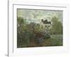 The Artist's Garden in Argenteuil-Claude Monet-Framed Premium Giclee Print