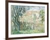 The Artist's Garden in Cannet, Le Jardin de L'Artiste au Cannet, 1931-Henri Lebasque-Framed Giclee Print