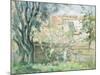 The Artist's Garden in Cannet, Le Jardin de L'Artiste au Cannet, 1931-Henri Lebasque-Mounted Giclee Print