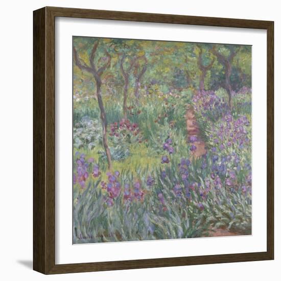 The Artist’S Garden in Giverny, 1900-Claude Monet-Framed Giclee Print