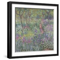 The Artist’S Garden in Giverny, 1900-Claude Monet-Framed Giclee Print