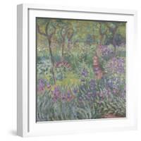 The Artist’S Garden in Giverny, 1900-Claude Monet-Framed Giclee Print