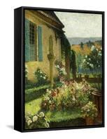 The Artist's Garden, Le Jardin de L'Artiste-Henri Martin-Framed Stretched Canvas