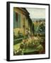 The Artist's Garden, Le Jardin de L'Artiste-Henri Martin-Framed Giclee Print