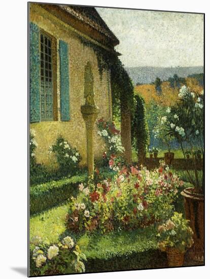 The Artist's Garden, Le Jardin de L'Artiste-Henri Martin-Mounted Giclee Print