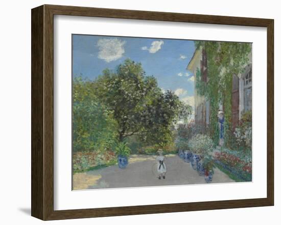 The Artist's House at Argenteuil, 1873-Claude Monet-Framed Giclee Print