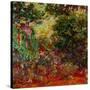 The Artist's House at Giverny, Seen from the Rose Garden, 1922-1924-Claude Monet-Stretched Canvas