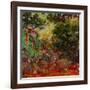 The Artist's House at Giverny, Seen from the Rose Garden, 1922-1924-Claude Monet-Framed Giclee Print