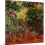 The Artist's House at Giverny, Seen from the Rose Garden, 1922-1924-Claude Monet-Mounted Giclee Print