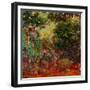 The Artist's House at Giverny, Seen from the Rose Garden, 1922-1924-Claude Monet-Framed Giclee Print