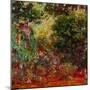 The Artist's House at Giverny, Seen from the Rose Garden, 1922-1924-Claude Monet-Mounted Giclee Print