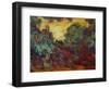 The Artist's House at Giverny Seen from the Rose Garden, 1922-1924-Claude Monet-Framed Giclee Print