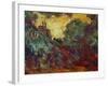 The Artist's House at Giverny Seen from the Rose Garden, 1922-1924-Claude Monet-Framed Giclee Print