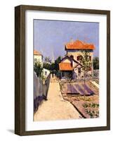 The Artist's House at Yerres, c.1882-Gustave Caillebotte-Framed Giclee Print