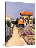 The Artist's House at Yerres, c.1882-Gustave Caillebotte-Stretched Canvas