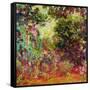 The Artist's House from the Rose Garden, 1922-24-Claude Monet-Framed Stretched Canvas