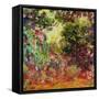 The Artist's House from the Rose Garden, 1922-24-Claude Monet-Framed Stretched Canvas