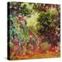 The Artist's House from the Rose Garden, 1922-24-Claude Monet-Stretched Canvas