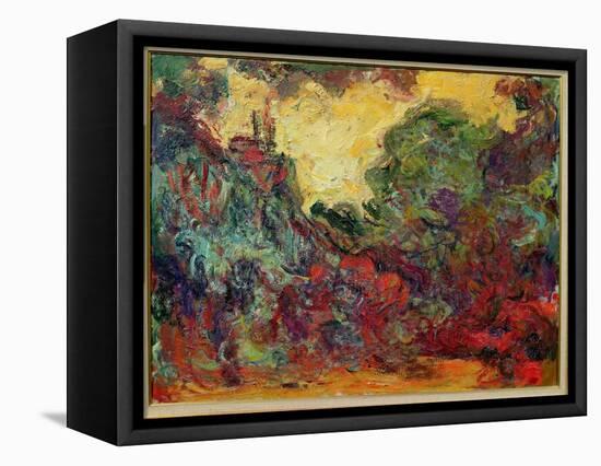 The Artist's House from the Rose Garden, 1922-24-Claude Monet-Framed Stretched Canvas