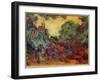 The Artist's House from the Rose Garden, 1922-24-Claude Monet-Framed Giclee Print