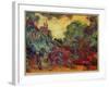 The Artist's House from the Rose Garden, 1922-24-Claude Monet-Framed Giclee Print