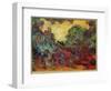 The Artist's House from the Rose Garden, 1922-24-Claude Monet-Framed Giclee Print