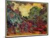 The Artist's House from the Rose Garden, 1922-24-Claude Monet-Mounted Giclee Print