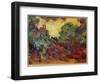 The Artist's House from the Rose Garden, 1922-24-Claude Monet-Framed Premium Giclee Print