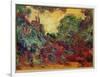 The Artist's House from the Rose Garden, 1922-24-Claude Monet-Framed Giclee Print