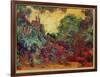 The Artist's House from the Rose Garden, 1922-24-Claude Monet-Framed Giclee Print