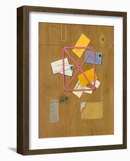 The Artist's Letter Rack, 1879-William Michael Harnett-Framed Giclee Print