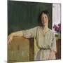 The Artist's Model, Newlyn, 1915 (Oil on Canvas)-Harold Harvey-Mounted Giclee Print