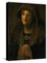 The Artist's Mother, as Prophetess Hannah-Rembrandt van Rijn-Stretched Canvas