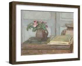 The Artist's Paint Box and Moss Roses, 1898-Edouard Vuillard-Framed Giclee Print