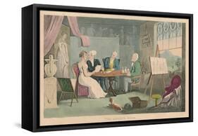 'The Artist's Room', 1820-Thomas Rowlandson-Framed Stretched Canvas