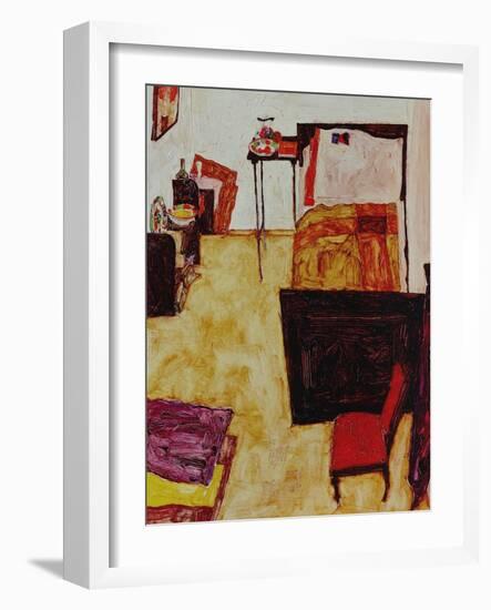 The Artist's Room in Neulengbach (My Living Room), 1911-Egon Schiele-Framed Giclee Print