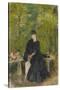 The Artist's Sister Edma Seated in a Park, 1864-Berthe Morisot-Stretched Canvas