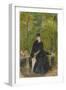 The Artist's Sister Edma Seated in a Park, 1864-Berthe Morisot-Framed Giclee Print