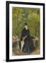 The Artist's Sister Edma Seated in a Park, 1864-Berthe Morisot-Framed Giclee Print