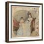 The Artist's Sister, Edma, with Her Daughter, Jeanne, 1872 (W/C over Graphite on Laid Paper)-Berthe Morisot-Framed Giclee Print