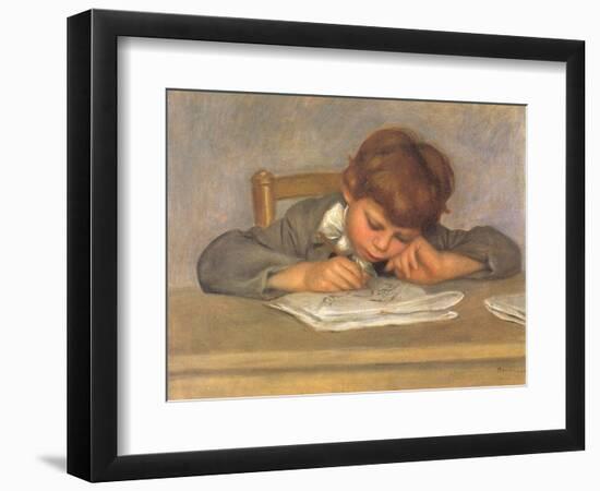 The Artist's Son Jean Drawing, 1901-Pierre-Auguste Renoir-Framed Giclee Print