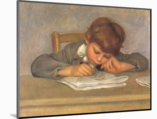 The Artist's Son Jean Drawing, 1901-Pierre-Auguste Renoir-Mounted Giclee Print