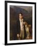 The Artist's Son with a Dog, 1836-Ferdinand Georg Waldmüller-Framed Giclee Print