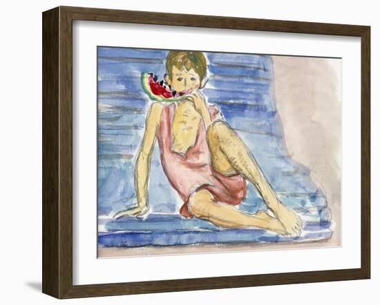 The Artist's Son-Henri Lebasque-Framed Giclee Print