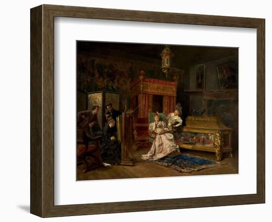 The Artist's Studio, 1876-Ignacio Leon Y Escosura-Framed Giclee Print