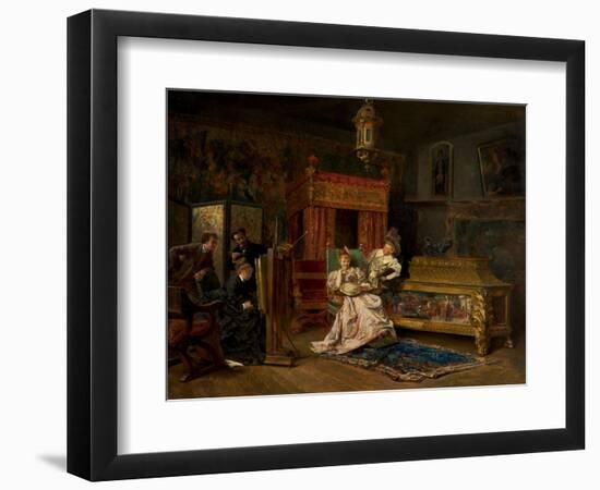 The Artist's Studio, 1876-Ignacio Leon Y Escosura-Framed Giclee Print
